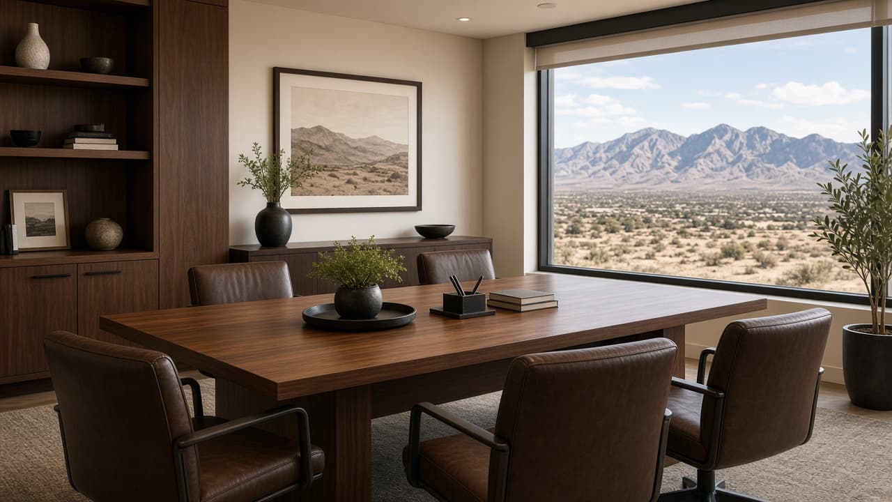 Real estate consultation office with mountain views in Las Vegas